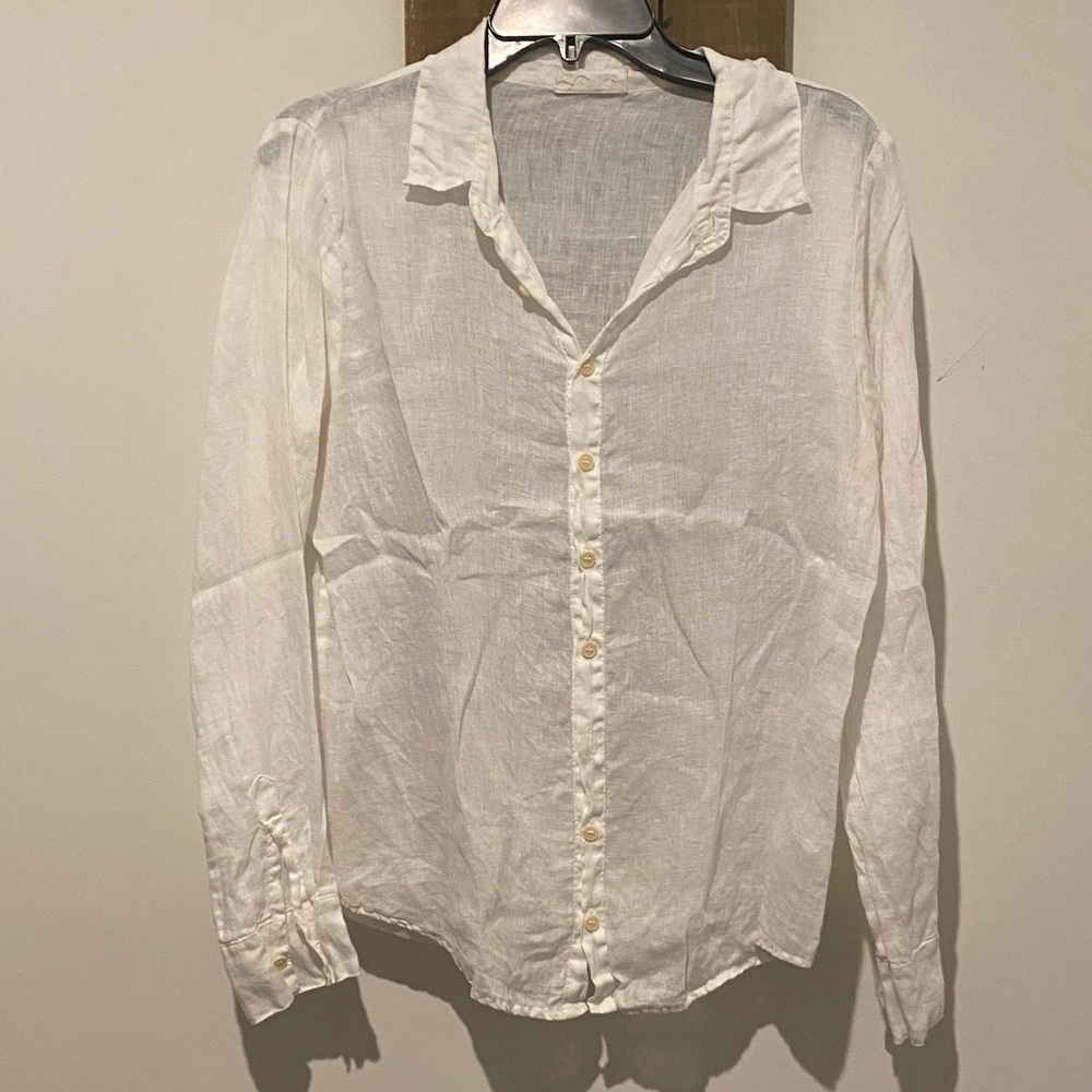 CP Shades Cream Button-Down Shirt
